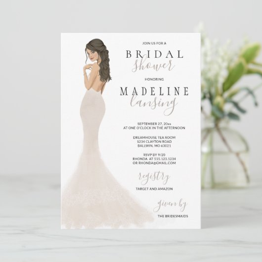 Activiteiten in de omgeving van Champagne Lace Gow Kaart (Staand voorkant)