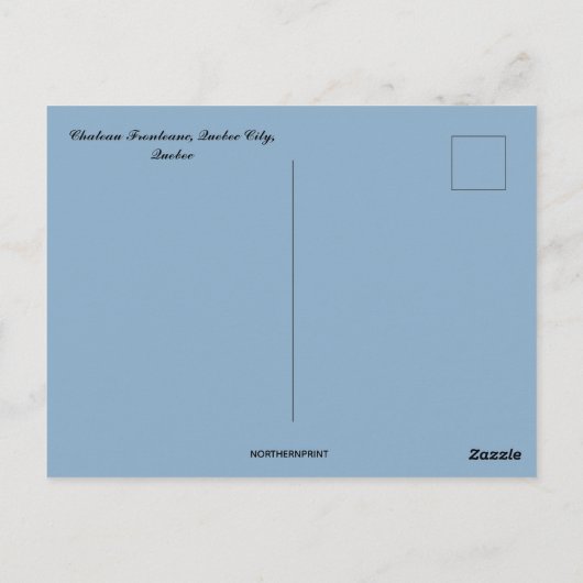 Activiteiten in de omgeving van Chateau Frontenac  Briefkaart (Achterkant)