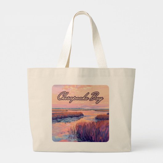 Activiteiten in de omgeving van Chesapeake Bay Ann Grote Tote Bag (Achterkant)