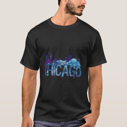 Activiteiten in de omgeving van Chicago City Skyli T-shirt (Voorkant)