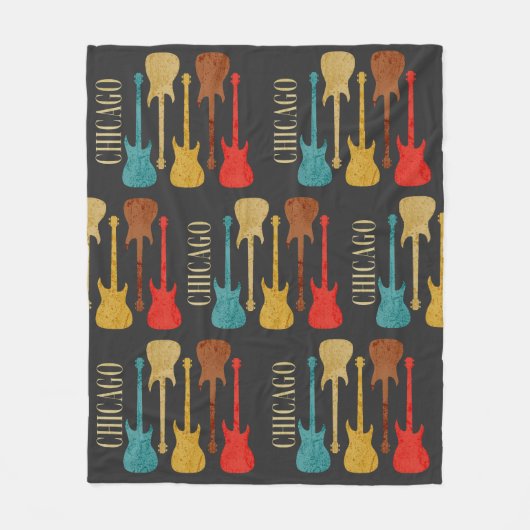 Activiteiten in de omgeving van Chicago  Guitars C Fleece Deken (Voorkant)