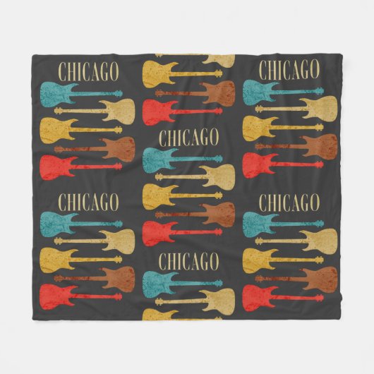 Activiteiten in de omgeving van Chicago  Guitars C Fleece Deken (Voorkant (Horizontaal))
