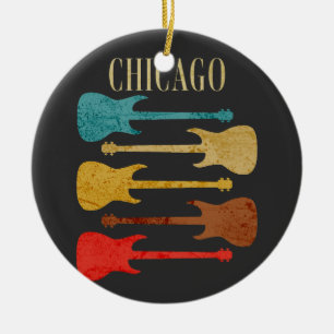 Activiteiten in de omgeving van Chicago  Guitars C Keramisch Ornament