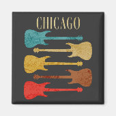 Activiteiten in de omgeving van Chicago  Guitars C Magneet (Voorkant)