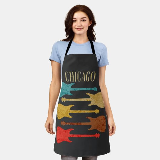 Activiteiten in de omgeving van Chicago  Guitars C Schort (Gedragen)