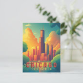 Activiteiten in de omgeving van Chicago Iconic Sky Briefkaart (Staand voorkant)
