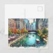 Activiteiten in de omgeving van Chicago Illinois C Briefkaart (Voorkant / Achterkant)