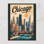Activiteiten in de omgeving van Chicago Illinois S Briefkaart (Voorkant)