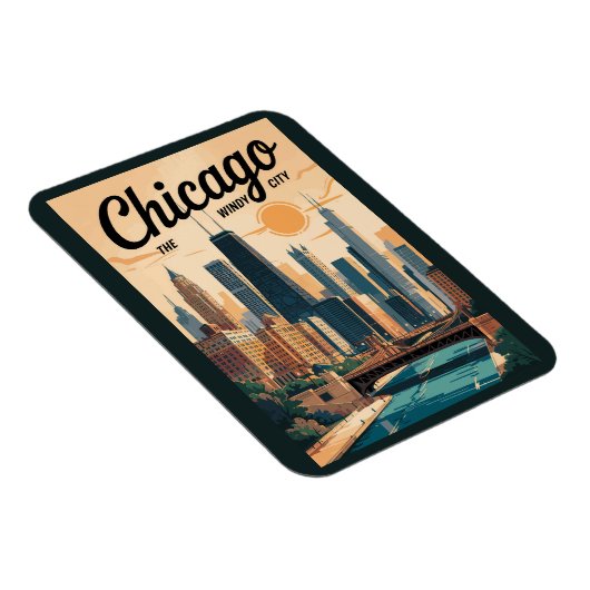 Activiteiten in de omgeving van Chicago Illinois S Magneet (Rechterzijde)