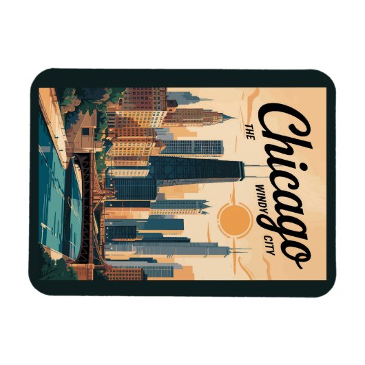 Activiteiten in de omgeving van Chicago Illinois S Magneet (Horizontaal)