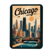 Activiteiten in de omgeving van Chicago Illinois S Magneet (Verticaal)