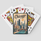 Activiteiten in de omgeving van Chicago Illinois S Pokerkaarten (Achterkant)