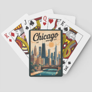 Activiteiten in de omgeving van Chicago Illinois S Pokerkaarten