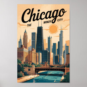Activiteiten in de omgeving van Chicago Illinois S Poster