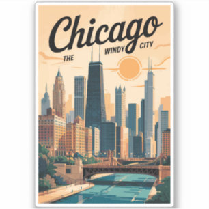 Activiteiten in de omgeving van Chicago Illinois S Sticker