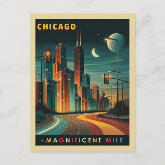 Activiteiten in de omgeving van Chicago Magnificen Briefkaart (Voorkant)