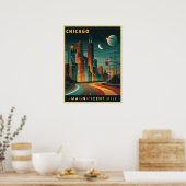 Activiteiten in de omgeving van Chicago Magnificen Poster (Keuken)