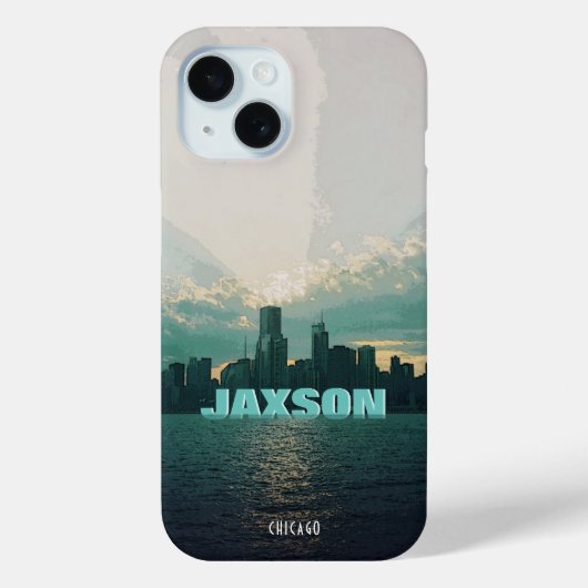 Activiteiten in de omgeving van Chicago Skyline La Case-Mate iPhone Case (Achterkant)