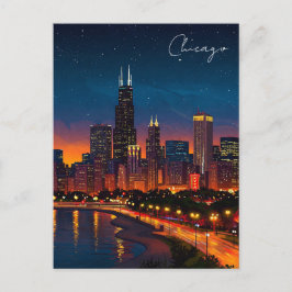 Activiteiten in de omgeving van Chicago Windy City Briefkaart