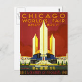 Activiteiten in de omgeving van Chicago World's Fa Briefkaart (Voorkant / Achterkant)