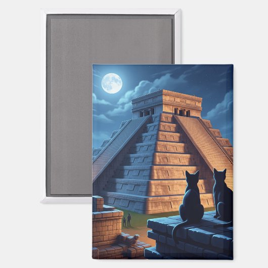 Activiteiten in de omgeving van Chichen Itza Mexic Magneet (Voorkant / Achterkant)