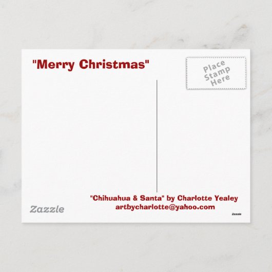 Activiteiten in de omgeving van Chihuahua and Sant Feestdagenkaart (Achterkant)