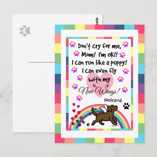 Activiteiten in de omgeving van Chocolate Labrador Briefkaart (Voorkant / Achterkant)