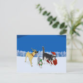 Activiteiten in de omgeving van Christmas Carol Cr Feestdagenkaart (Staand voorkant)