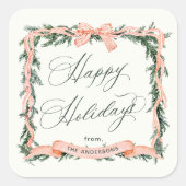 Activiteiten in de omgeving van CHRISTMAS GARLAND  Vierkante Sticker (Voorkant)