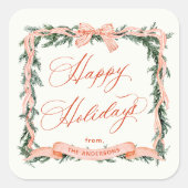 Activiteiten in de omgeving van CHRISTMAS GARLAND  Vierkante Sticker (Voorkant)