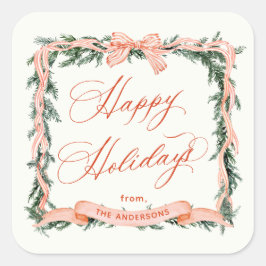 Activiteiten in de omgeving van CHRISTMAS GARLAND  Vierkante Sticker