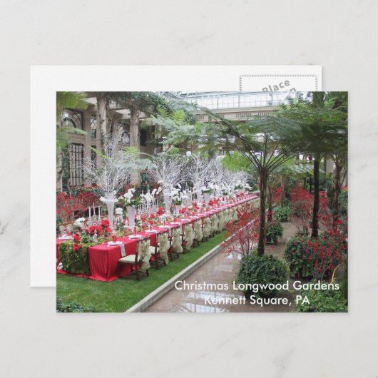 Activiteiten in de omgeving van Christmas Longwood Feestdagenkaart (Voorkant / Achterkant)