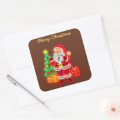 Activiteiten in de omgeving van Christmas Modern N Vierkante Sticker (Envelop)