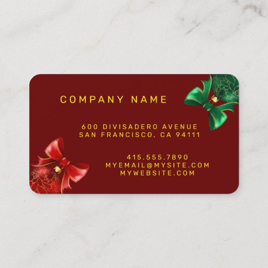 Activiteiten in de omgeving van Christmas Modern N Visitekaartje (Achterkant)