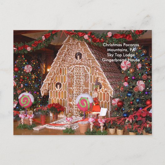 Activiteiten in de omgeving van Christmas Poconos  Feestdagenkaart (Voorkant)