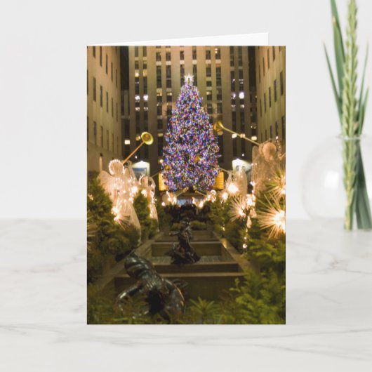 Activiteiten in de omgeving van Christmas Rockefel Feestdagen Kaart (Voorkant)