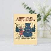 Activiteiten in de omgeving van Christmas Smoky Mo Feestdagenkaart (Staand voorkant)