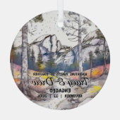 Activiteiten in de omgeving van Christmas Yosemite Glas Ornament (Achterkant)