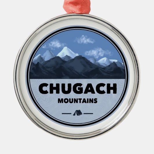 Activiteiten in de omgeving van Chugach Mountains  Metalen Ornament (Voorkant)