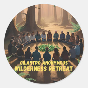 Activiteiten in de omgeving van Cilantro Anonymous Ronde Sticker