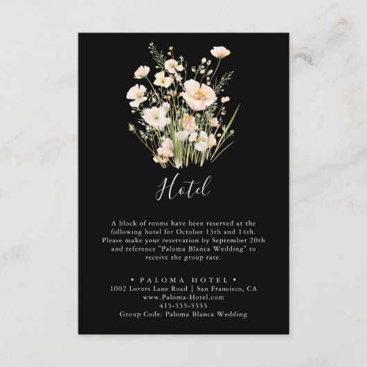 Activiteiten in de omgeving van Classic Boho Blush Informatiekaartje (Voorkant)