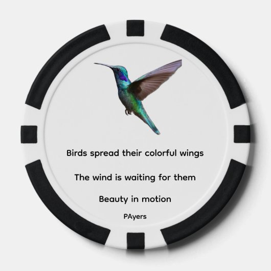Activiteiten in de omgeving van Classic Hummingbir Poker Chips (Voorkant)