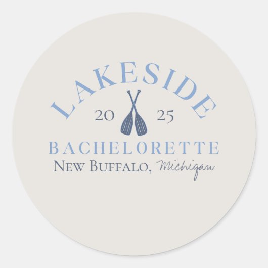 Activiteiten in de omgeving van Classic Lake Bache Ronde Sticker (Voorkant)