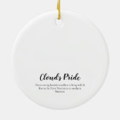 Activiteiten in de omgeving van Cloud's Pride: Pry Keramisch Ornament (Achterkant)