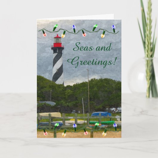 Activiteiten in de omgeving van Coast Christmas St Feestdagen Kaart (Voorkant)