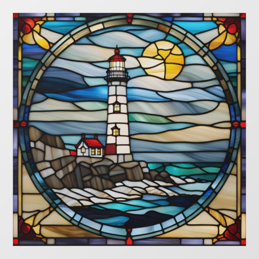 Activiteiten in de omgeving van Coast Lighthouse F Raamsticker (Vel)