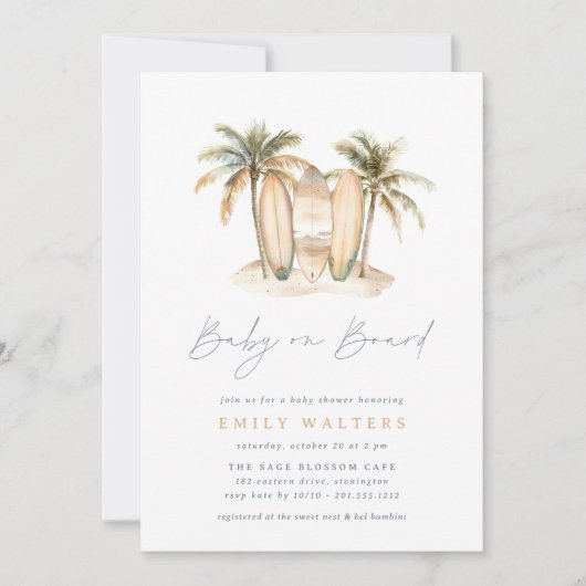 Activiteiten in de omgeving van Coastal Beach Baby Kaart (Voorkant)