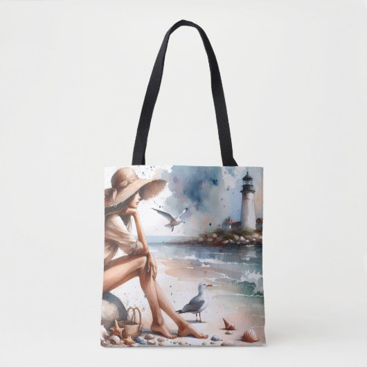 Activiteiten in de omgeving van Coastal Beach Girl Tote Bag (Voorkant)