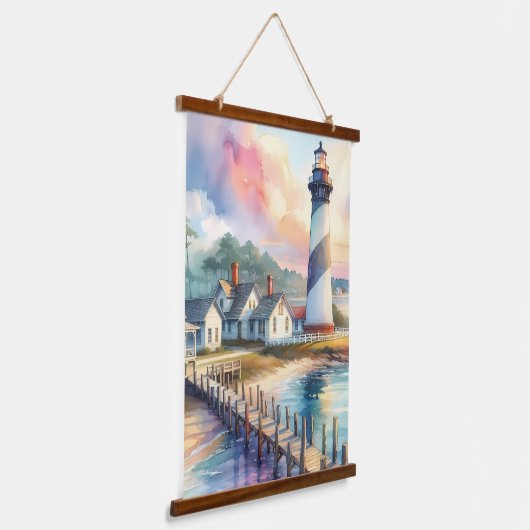Activiteiten in de omgeving van Coastal Lighthouse Hangend Wandkleed (Gebogen)