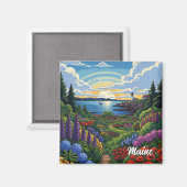 Activiteiten in de omgeving van Coastal Maine Bota Magneet (Voorkant / Achterkant)